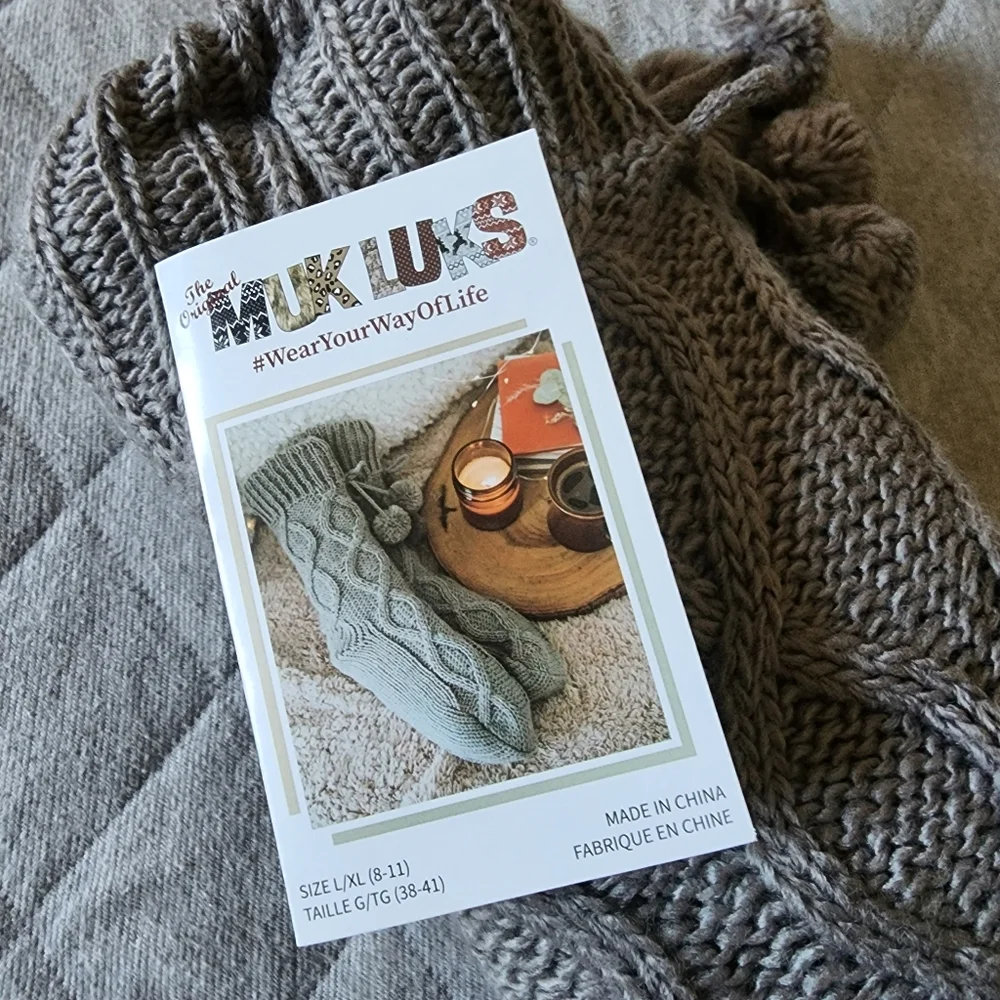 ⭐ 4/$20 Muk Luks Slipper Socks Size L/XL New